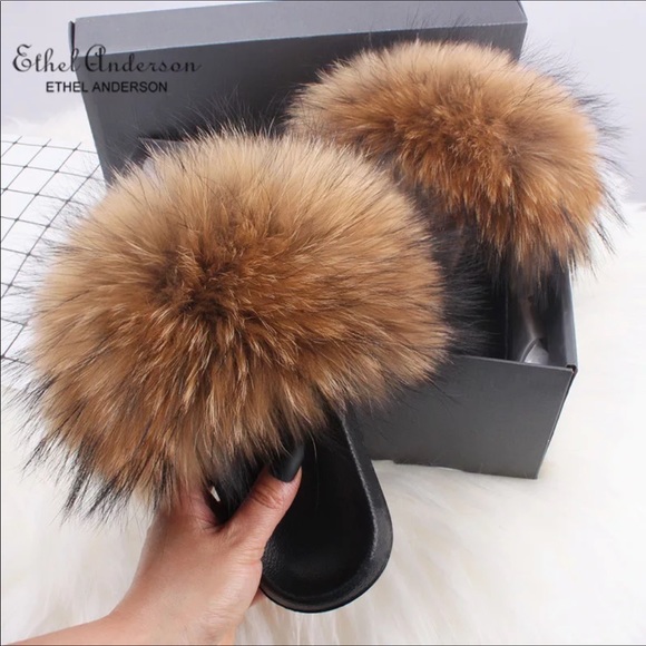 Basic Color Fur Slides - Picture 4 of 4